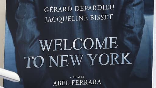 Photo de l'affiche du film controversé d'Abel Ferrara, "Welcome to New York".