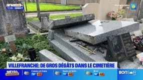 Villefranche-sur-Saône: de gros dégâts dans le cimetière après les intempéries