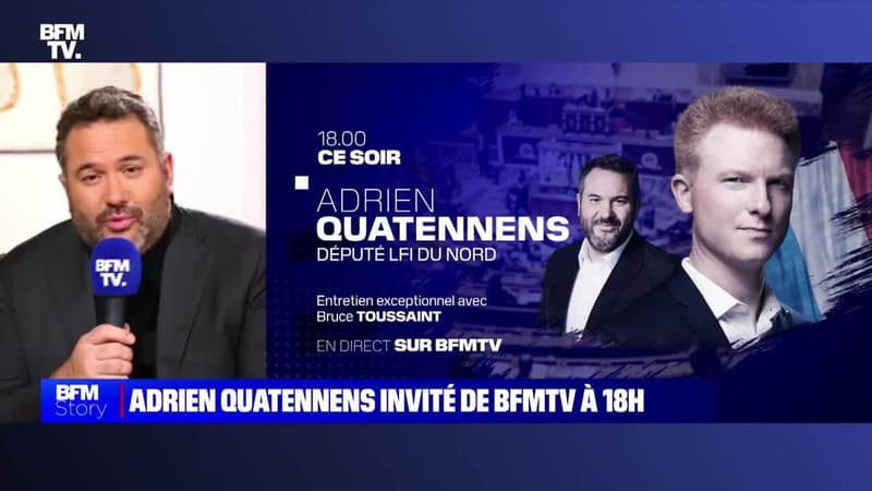 Story 2 :  Adrien Quatennens, pour la première fois face à un média audiovisuel - 14/12