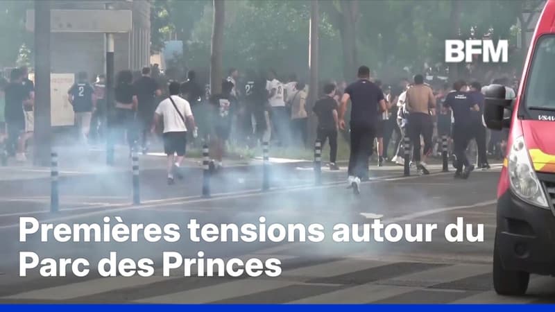 PSG/Arsenal: les images des premières tensions dans la capitale