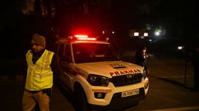 Une voiture de police à New Delhi en Inde (image d'illustration).