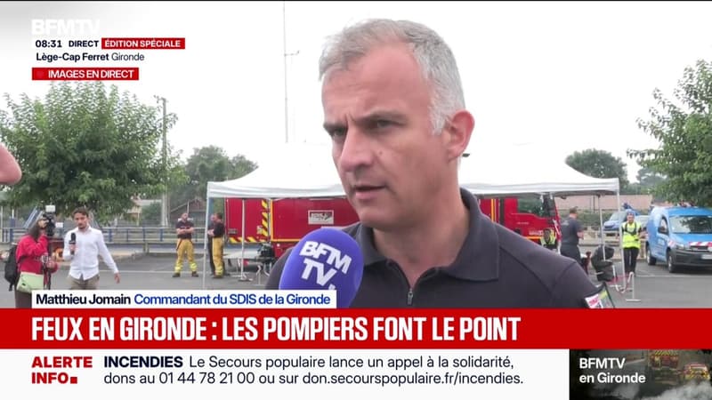 Nuit calme, 42.000 hectares ravagés, 6 nouveaux départs de feu... Les pompiers font un point sur l'incendie en Gironde