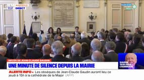 Mort de Jean-Claude Gaudin: une minute de silence respectée à la mairie