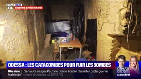 Ukraine: des habitants d'Odessa se réfugient dans les catacombes pour fuir les bombes