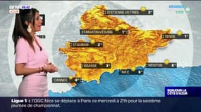 Météo Côte d'Azur: un temps globalement ensoleillé ce mercredi, 15°C attendus à Nice