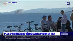 Nice: plus d'un millions de passages de vélos sur la promenade des Anglais en un an 