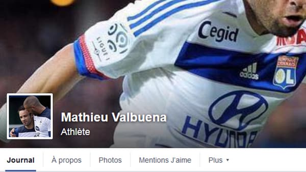 La page Facebook de Mathieu Valbuena