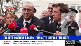 Collège incendié à Dijon: "On ne lâchera rien, nous sommes déterminés à lutter contre le trafic de stupéfiants", affirme Laurent Nuñez