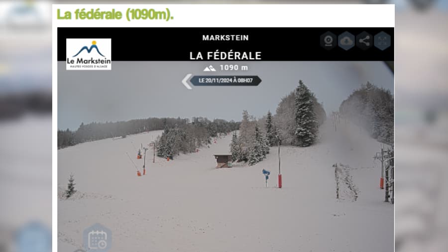 Les flocons sont aussi sérieusement tombés au Markstein (Haut-Rhin), dans la nuit du mardi 19 au mercredi 20 novembre 2024 Les flocons sont aussi sérieusement tombés au Markstein (Haut-Rhin), dans la nuit du mardi 19 au mercredi 20 novembre 2024