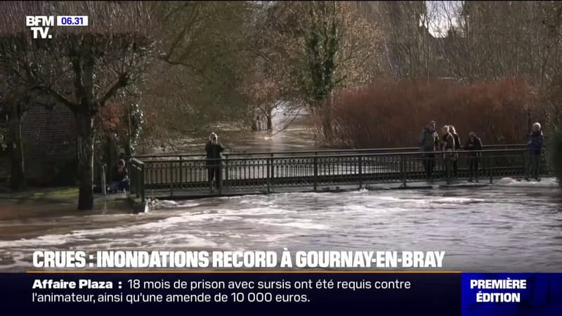 Des inondations record ont touché la commune de Gournay-en-Bray en Normandie