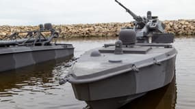 Un drone naval ukrainien Sea Baby