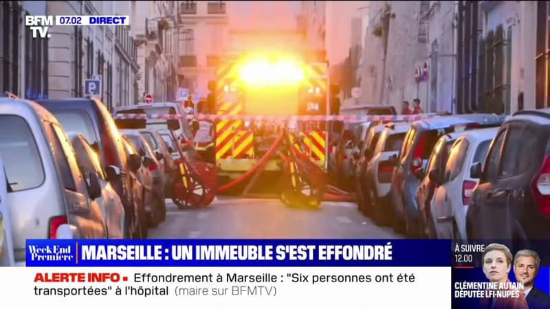 Effondrement à Marseille: un incendie sous les décombres empêche les recherches des secours