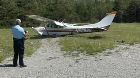 Un avion a raté son atterrissage, le 18 mai 2022 à l'aérodrome de Saint-Pons. 