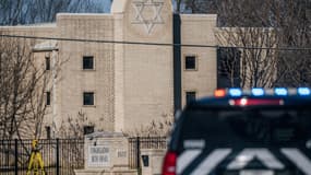 La synagogue où s'est déroulée la prise d'otages 