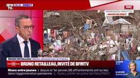 "Des dégâts qui sont absolument colossaux": Bruno Retailleau s'exprime sur la situation à Mayotte