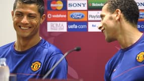 Rio Ferdinand et Ronaldo ensemble sous le maillot de Manchester United