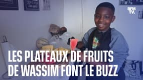  Wassim fait des plateaux de fruits pour se faire de l'argent de poche 