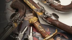 Six armes ayant appartenu à Napoléon Bonaparte seront vendues aux enchères. Parmi elles, l'épée qu'il portait lors du coup d'Etat de 1799