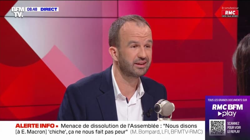 Affaire Boyard/Hanouna: « Il est inacceptable qu’un élu de la République, quelle que soit son étiquette politique, soit insulté sur un plateau de télévision », selon Manuel Bompard