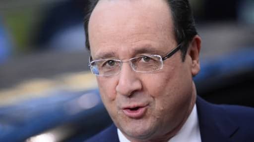 François Hollande a ironisé sur la dégradation de l'UE par S&P.
