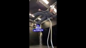 Bastien Dausse danse en apesanteur grâce à des machines