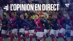 Les Bleus célèbrent leur victoire contre l'Angleterre le 10 décembre 2022