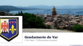 La page facebook de la gendarmerie du Var