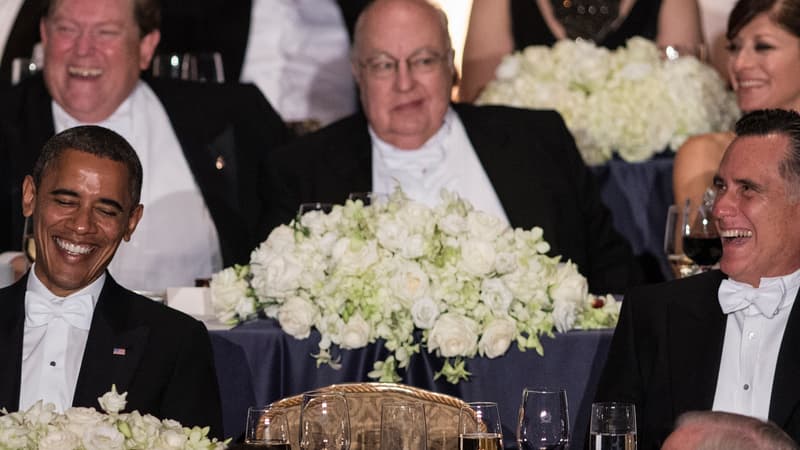 Barack Obama et Mitt Romney gala caritatif autour de l'archevêque de New York