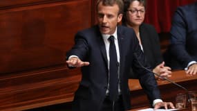 Emmanuel Macron devant le Congrès, le 9 juillet 2018