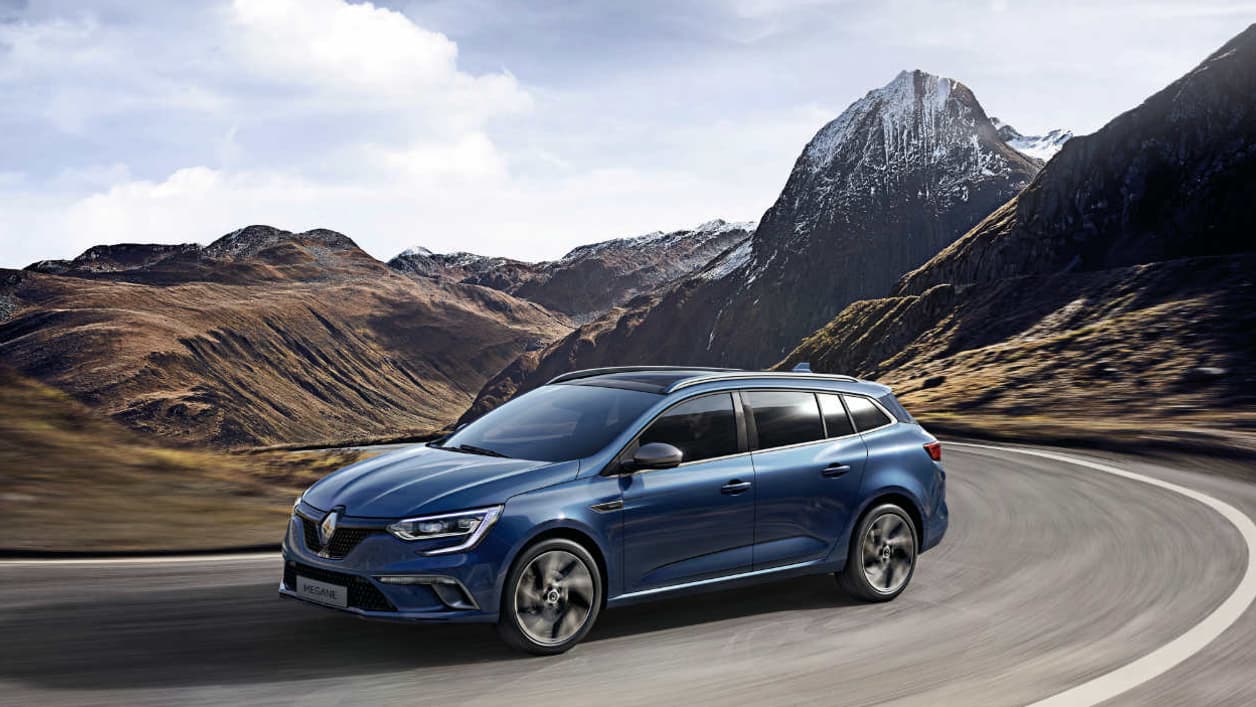 Renault n'a dévoilé que deux photos de la version break de chasse de la Mégane 4, dévoilée le 1er mars au salon de Genève. 