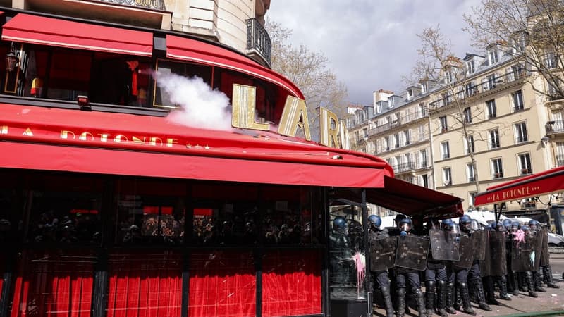 Retraites: La Rotonde, symbole de l'élection d'Emmanuel Macron en 2017, visé par un incendie