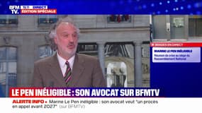 Marine Le Pen inéligible: "Cette décision m'apparaît comme très liberticide sur le plan juridique", estime son avocat