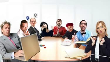 Voici les conseillers de la BCE, caricaturaux, dans le jeu "Economia"