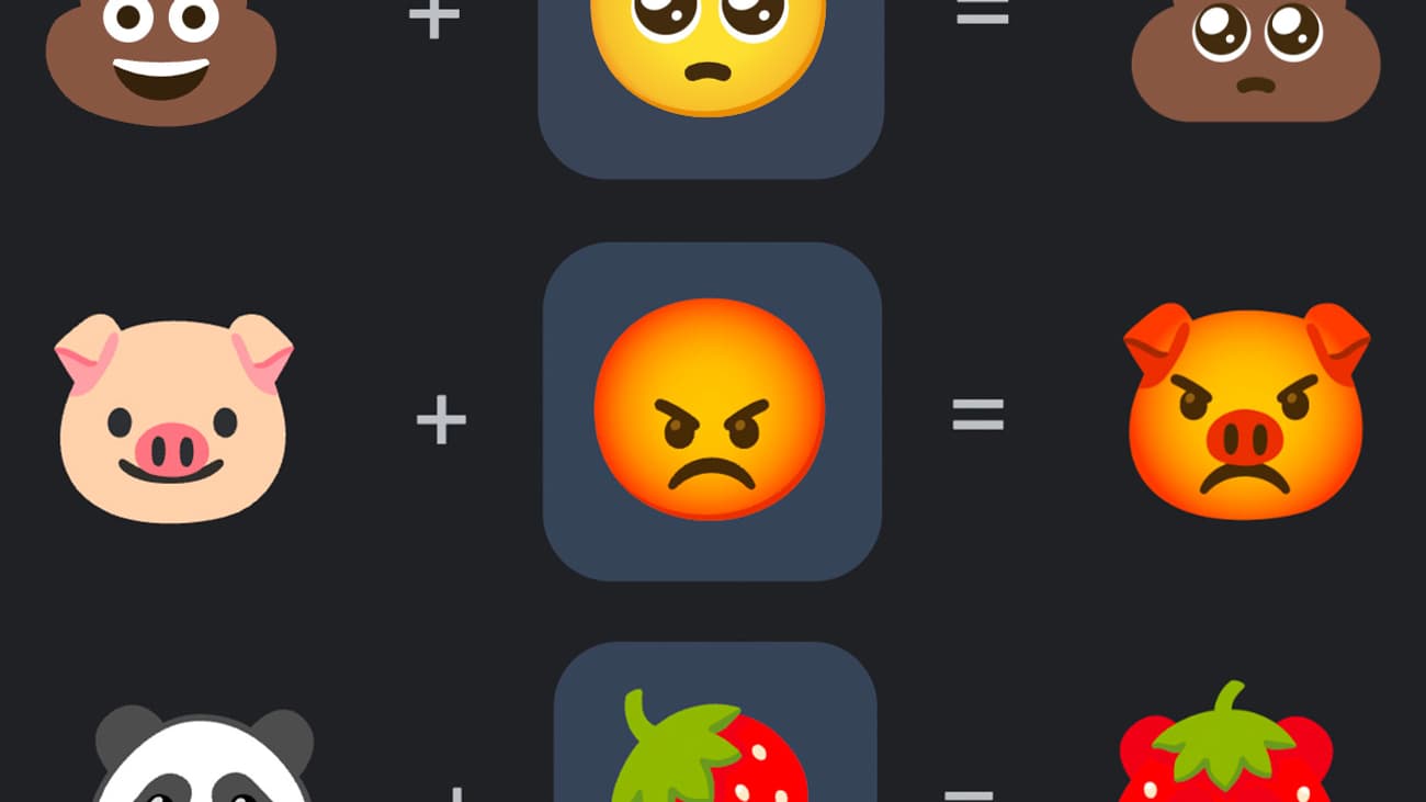 Des émojis générés par l'outil "Emoji Kitchen" de Google