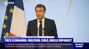 Face à Duhamel - Emmanuel Macron: Ciblé, quelle réponse ? - 21/01