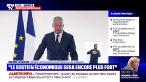 Bruno Le Maire sur le soutien à l'économie: "Toutes ces mesures représentent un coût que nous évaluons à 15 milliards d'euros par mois de confinement"