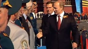 Vladimir Poutine sur la Place rouge pour la commémoration du 9 mai 1945.