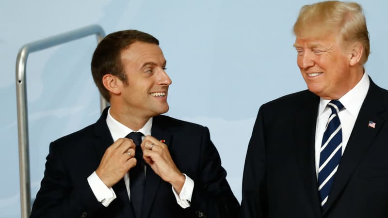 Emmanuel Macron et Donald Trump