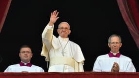 Le pape François lors de son message de Noël "Urbi et Orbi", le 25 décembre 2015.
