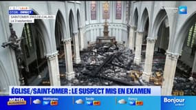 Incendie de l'église à Saint-Omer: le suspect mis en examen et écroué