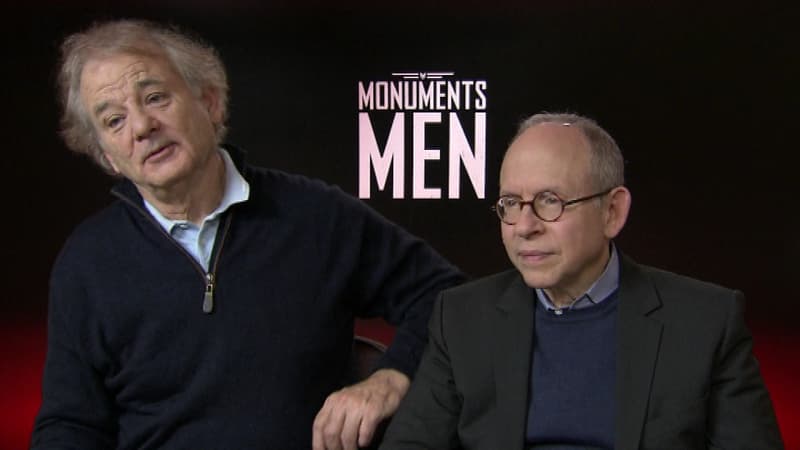 Bill Murray et Bob Balaban, en pleine promo de "The monuments men", de George Clonney.