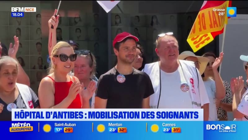Hôpital d'Antibes : mobilisation des soignants