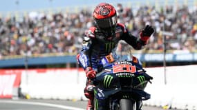 Farbio Quartararo lors du sprint du GP des Pays-Bas, le 24 juin 2023