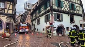Un incendie s'est déclaré ce jeudi dans le centre historique de Riquewihr. 
