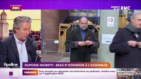 Dupond-Moretti a avoué avoir fait deux bras d'honneur dans l'Hémicycle