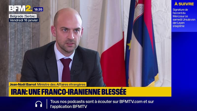 Iran: une Franco-Iranienne blessée, annonce le ministre Jean-Noël Barrot