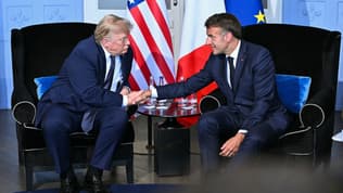 Donald Trump et Emmanuel Macron au sommet du G7 à Evian, le 15 juin 2026