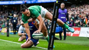 L'essai de James Lowe face au XV de France, le 11 février 2023.