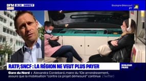 "Nous arrêtons de payer la RATP et la SNCF aujourd'hui", assure Stéphane Beaudet, vice-président de région