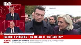Dominique de Villepin "reste perplexe" devant la comparaison qu'a fait Nicolas Sarkozy de Jordan Bardella avec Jacques Chirac